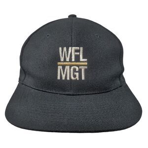 W.F. Leopold Management Snapback Hat Black One Size Embroidered Nissun